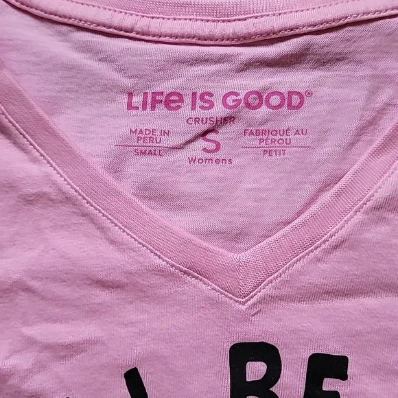 Life is Good Pink T-Shirt - Home Office Theme - Picture 3 of 5